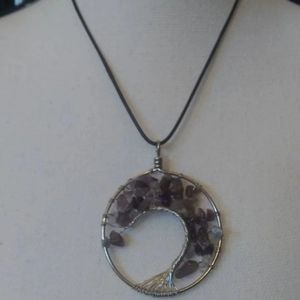 Tree Of Life Crystal Rope Necklace
